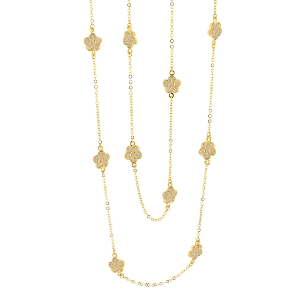Daisy Love Necklace — 48-Inch Gold Flower