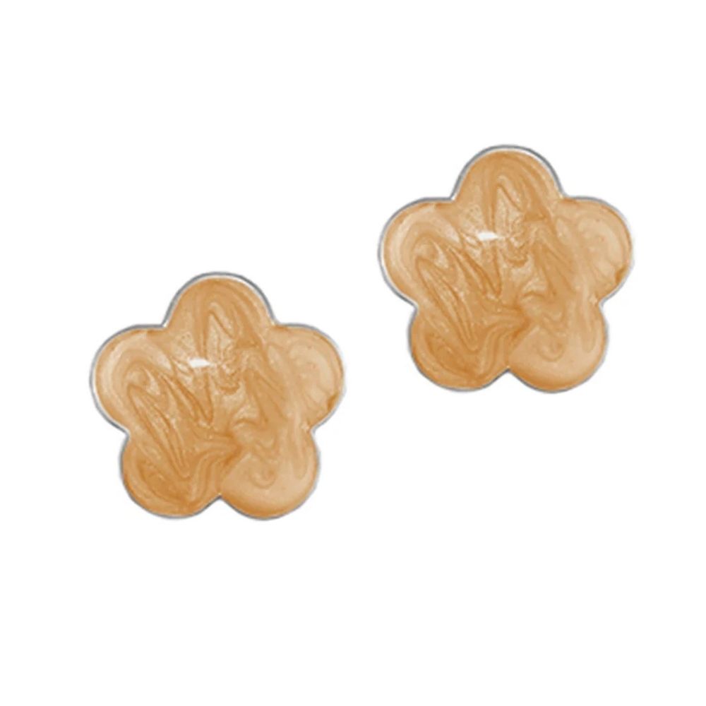 Daisy Love Earrings — Apricot Flower
