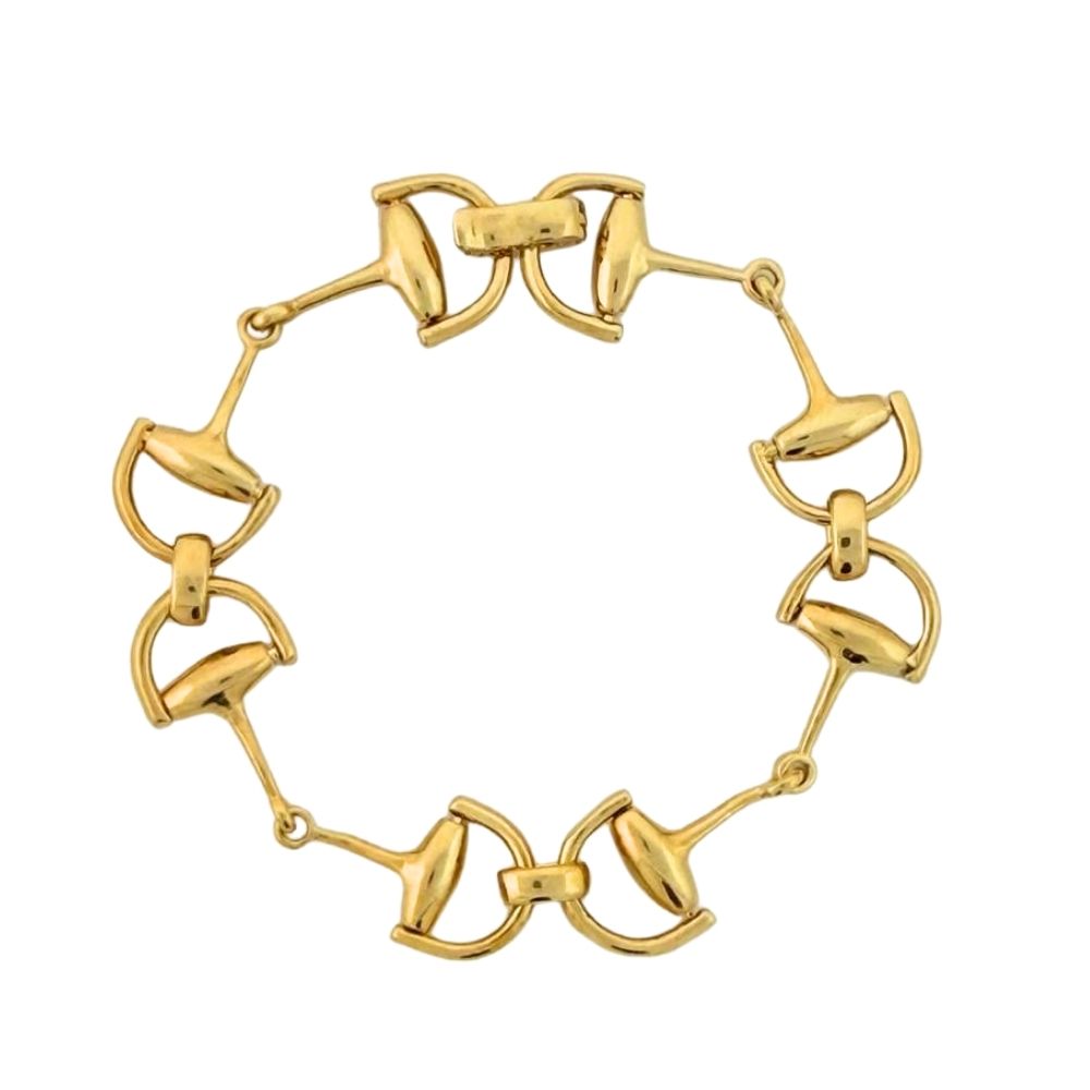 Equestrian Stirrup Bracelet — Slim Bar Link