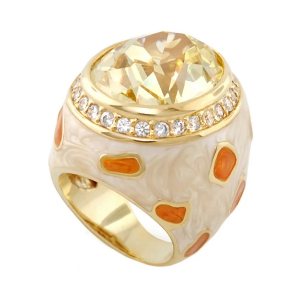 Animal Paradise Ring — Spotted Crystal Dome