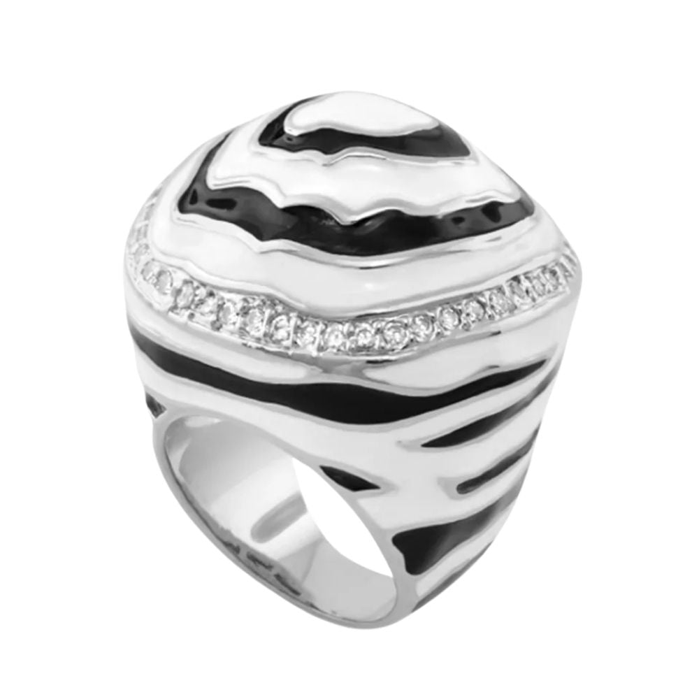 Animal Paradise Ring — Zebra Stripe Dome