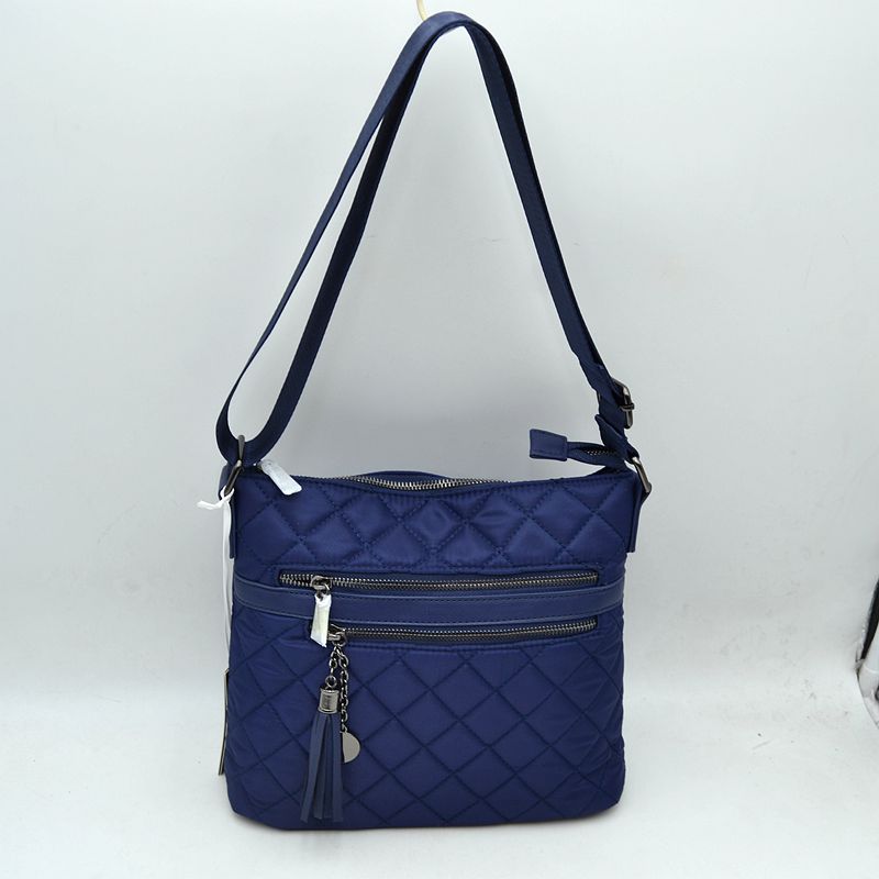 Quilted Crossbody Bag with Adjustable Shoulder Strap