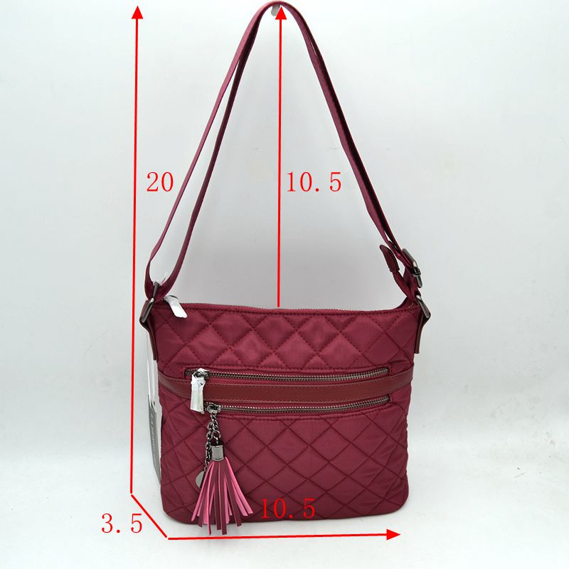 Quilted Crossbody Bag with Adjustable Shoulder Strap