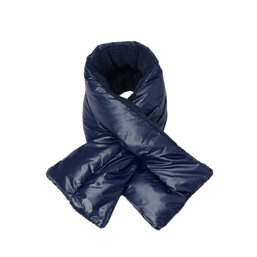 Reversible Puffer Sherpa Pull Through Scarf