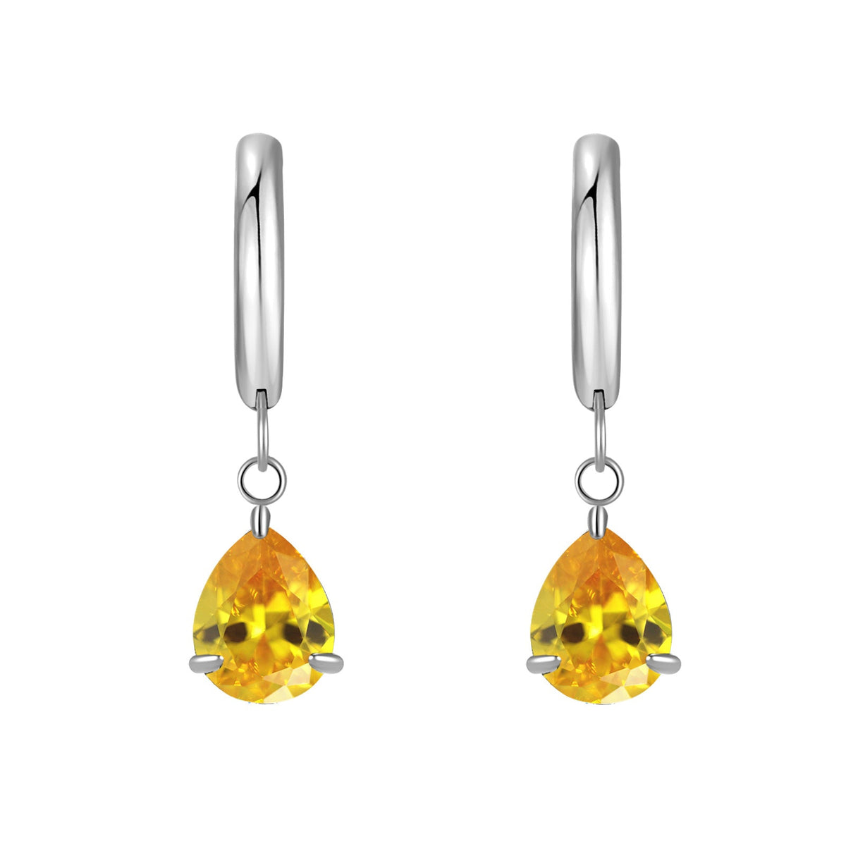 Titanium Steel Zircon Coil Small Ear Earrings