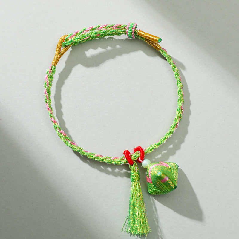 Dragon Boat Festival Colorful Rope Carrying Strap Handmade Braided Adult Bracelet
