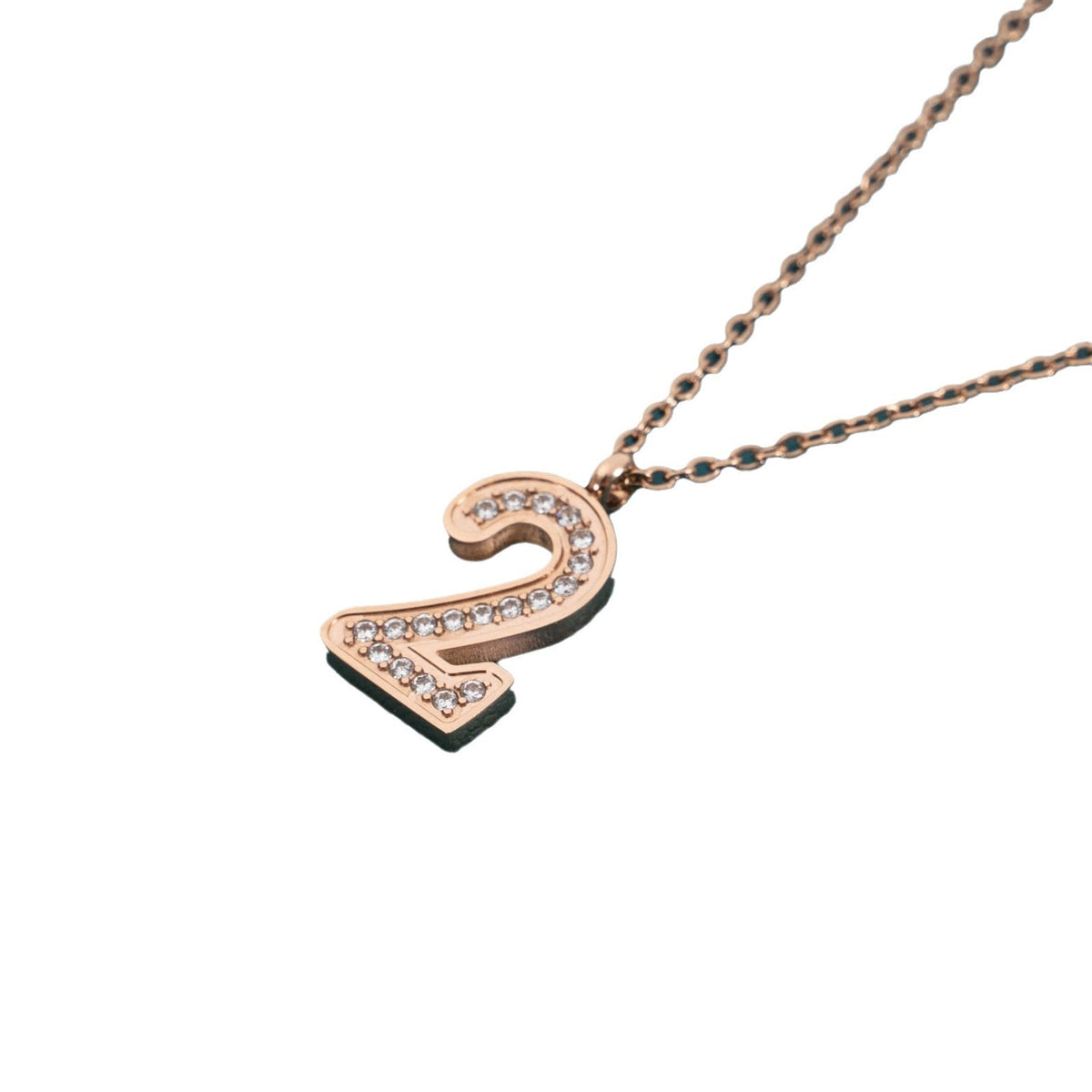 Stainless Steel Titanium Inlaid Zircon Fashion Necklaces
