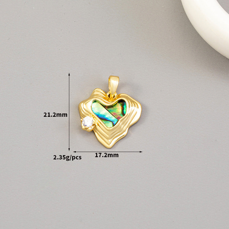 Color Retaining Fritillary Baroque Colorful Clover Pendant
