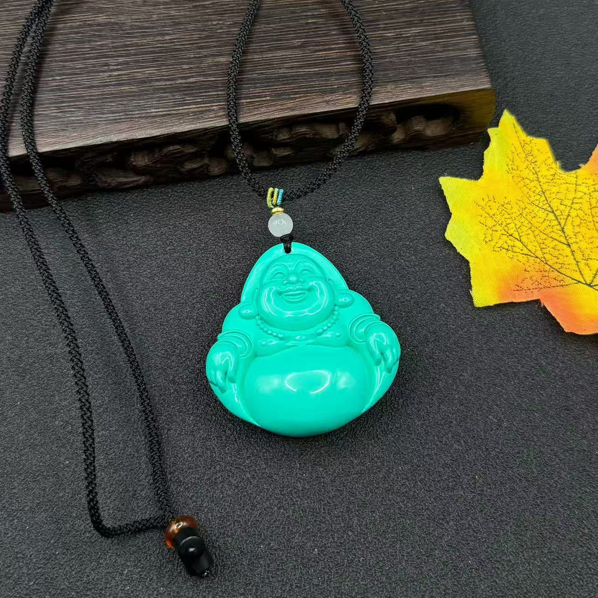 Broadcast Turquoise Magnesite Sculpture Buddha Crafts Ethnic Pendant