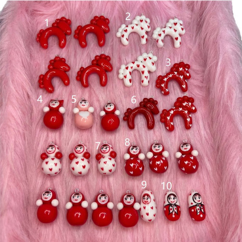 Little Doll Festive Cute Smiley Face Pendant