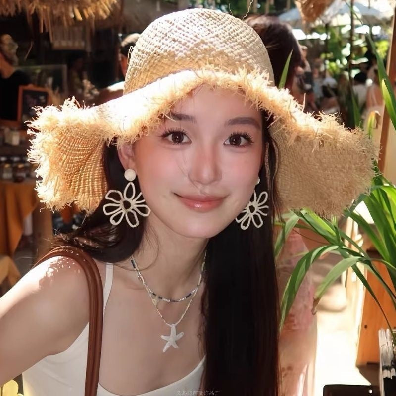 Style Flower Female Design High-grade Ear Giant Rings