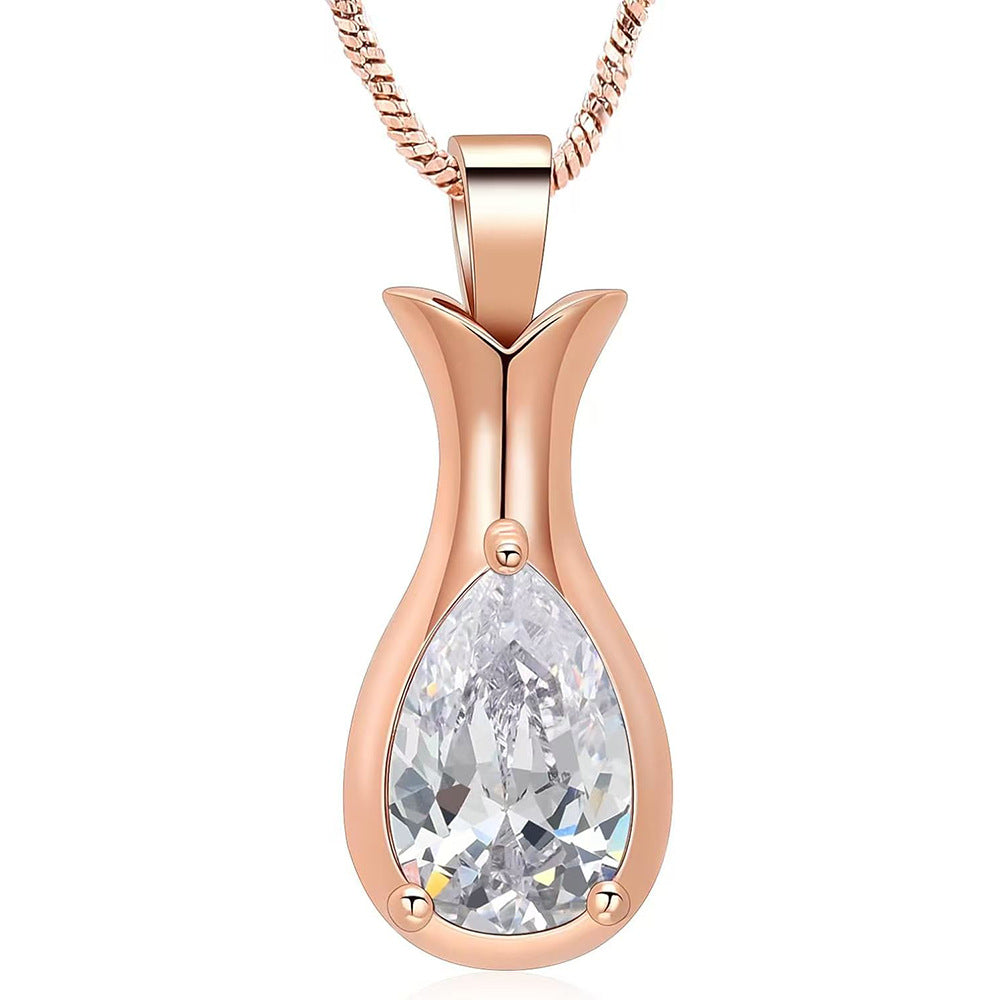 Steel Pet Memorial Cremains Package Can Be Opened Relatives Pendant