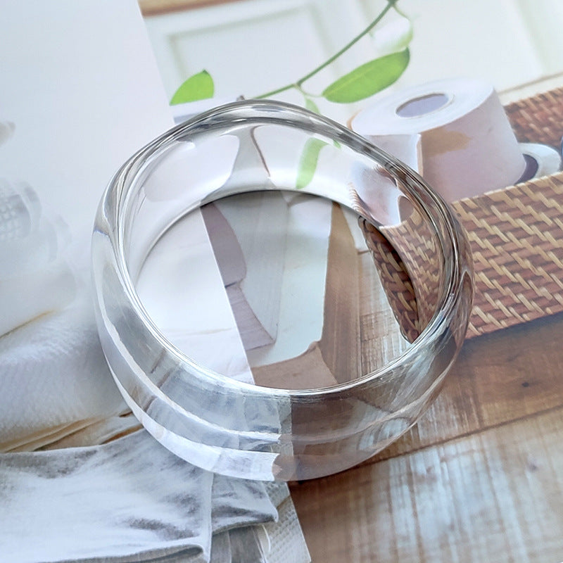 Broken Wave Wide Version Resin Elastic Bracelets