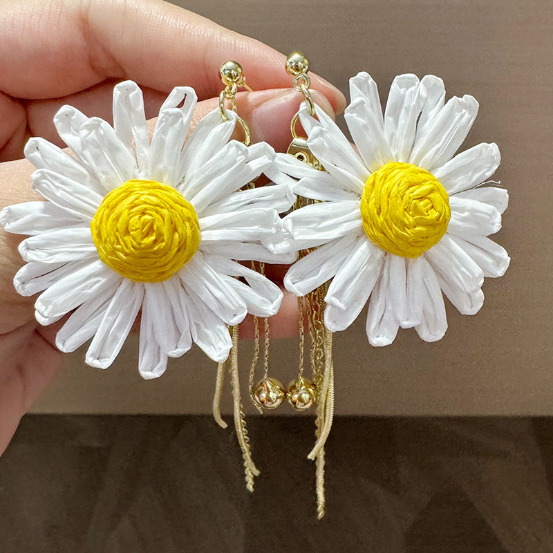 Tassel Chain Long Flexible Gentle Exquisite Earrings