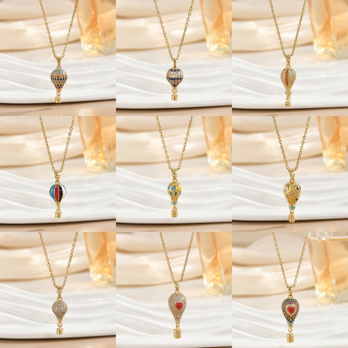 South America Turkey Three-dimensional Hot Air Balloon Female Affordable Luxury Pendants