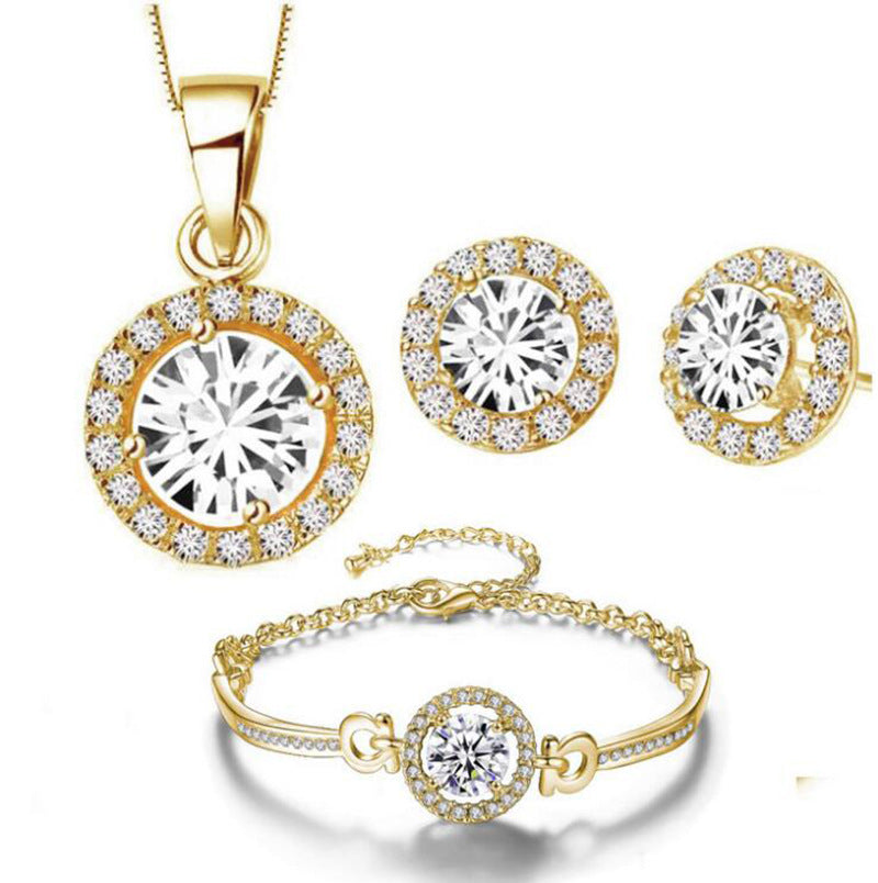 Can Be Equipped With Watch Bridal Eight Hearts Jewelry Set