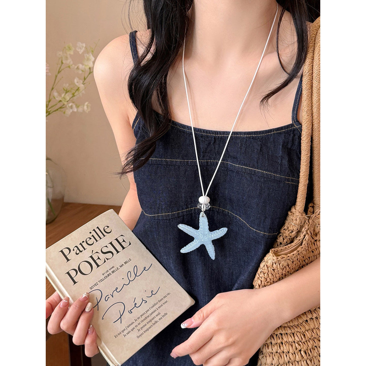 On The Island Dopamine Blue Long Pendant