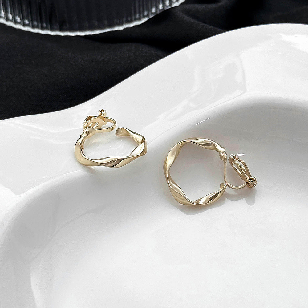 Simple Style Geometric Round Minimalist Irregular Circle Clips Rings