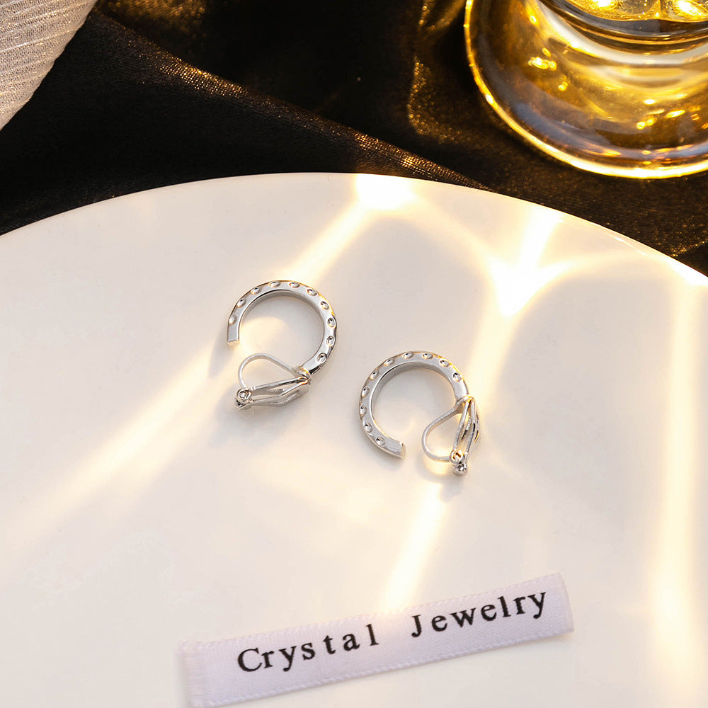 Simple Style Geometric Round Minimalist Irregular Circle Clips Rings