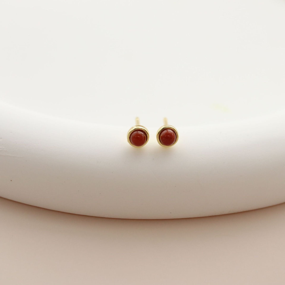 Women's & Men's Sterling Sier Multicolor Natural Stone Simple Earrings