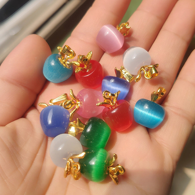 Women's Gold-plated Christmas Eve Gift Pink Crystal Clavicle Pendants