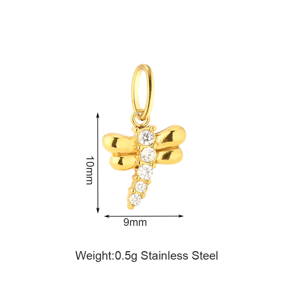 Vacuum Plating White Zirconium Four-leaf Clover Purse More Than Asterism Pendant