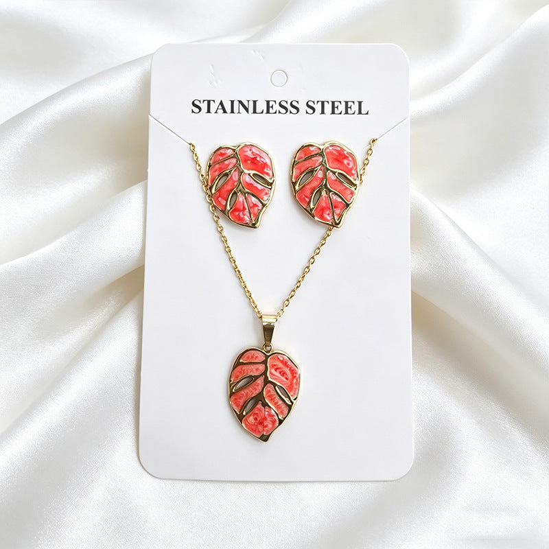 Stainless Steel Enamel Titanium Fashion Personality Necklaces