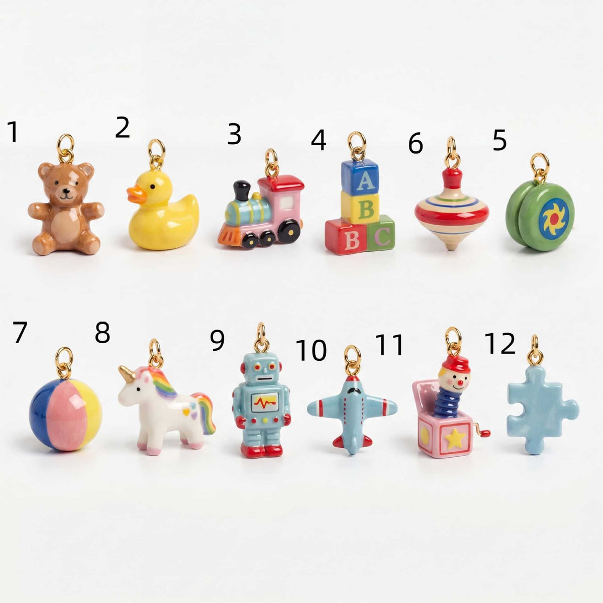 Cute Little Bear Duck Building Block Ball Furnace Pendant