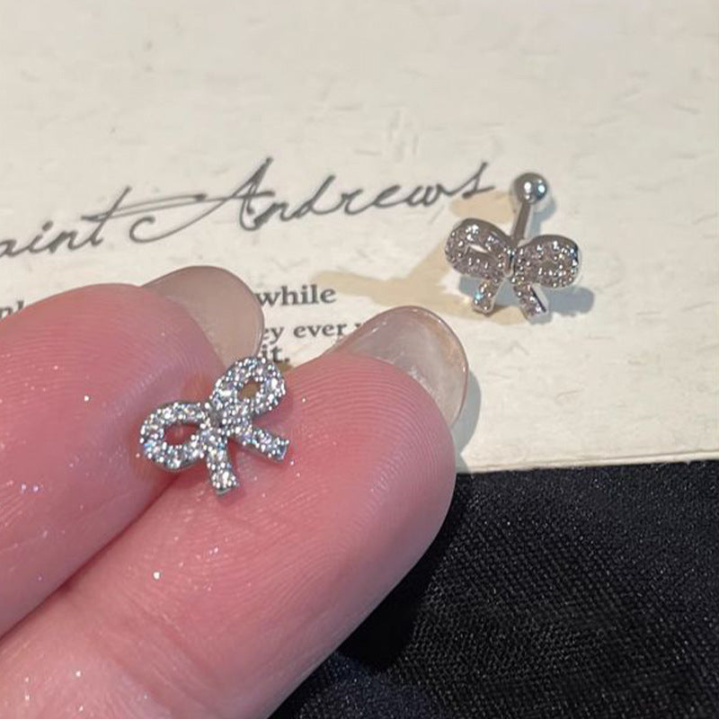 Women's Bow Zircon Exquisite Small Gentle Sweet Rings