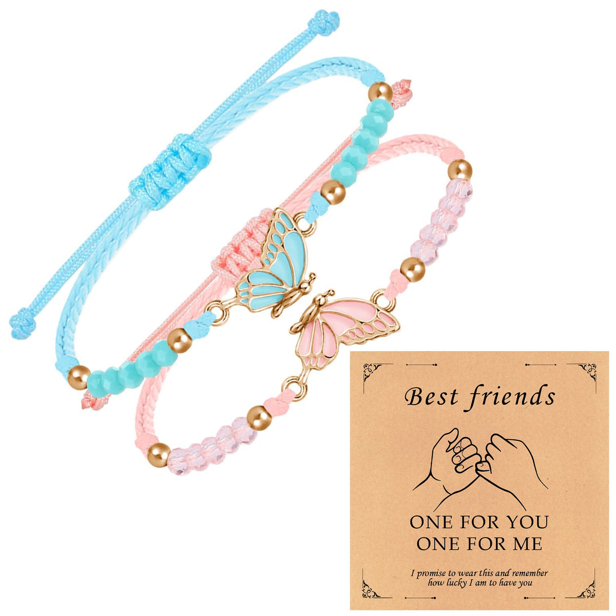 Couple Friendship Gift Flat Knot Woven Adjustable Color Wax Bracelet
