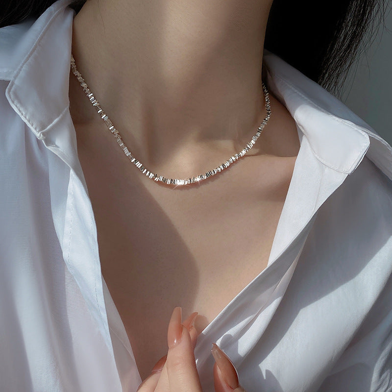 Sier Plated Small Pieces Of Female Necklaces
