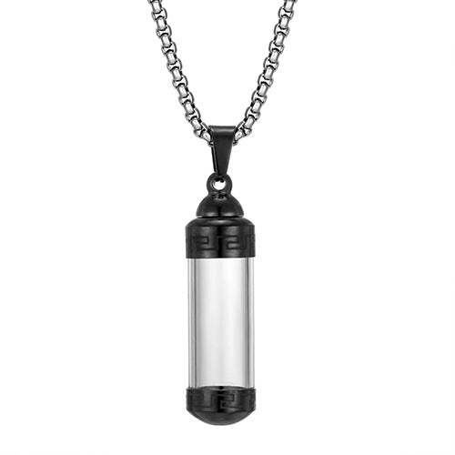 Steel Can Open Transparent Perfume Box Popular Cinerary Casket Close Pendant