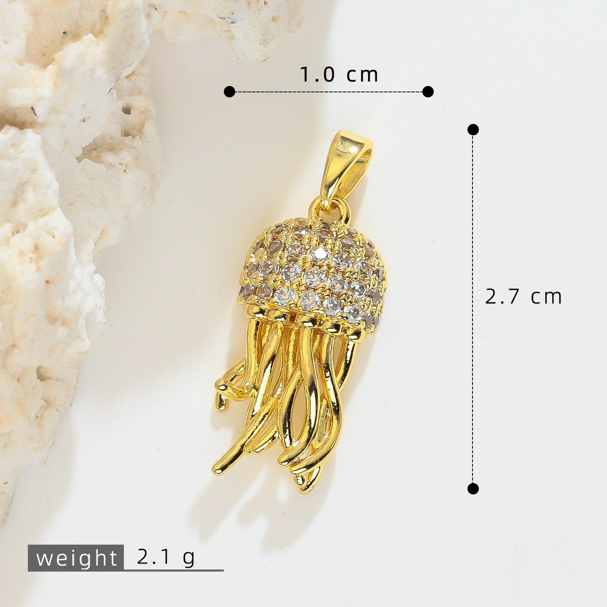 Ocean Series Dripping Jellyfish Niche Design Clavicle Necklaces