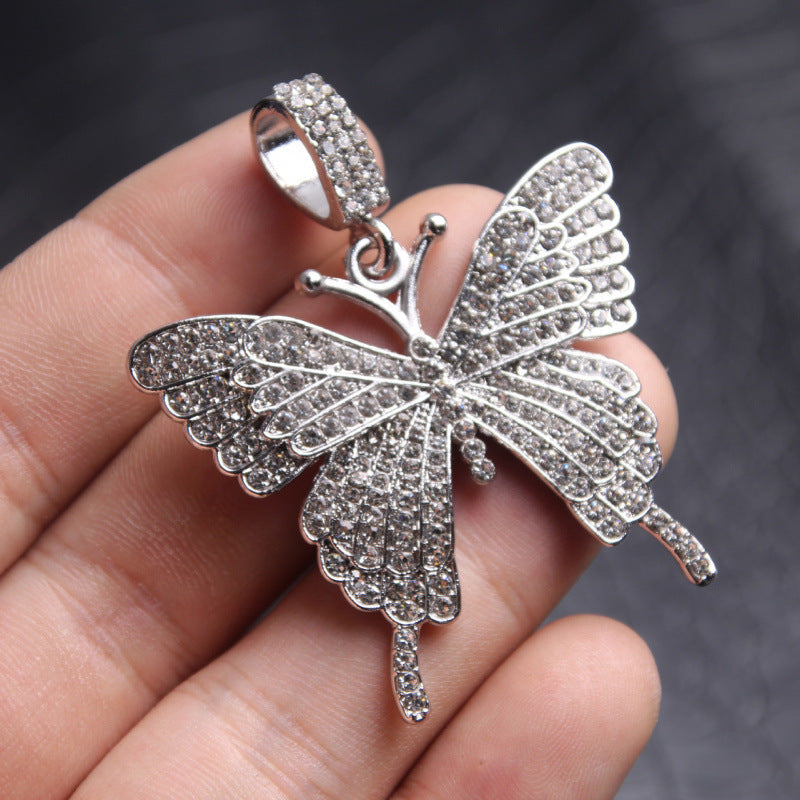 Women's Fashion Street Shooting Rhinestone Clavicle Chain Refined Big Bowknot Pendant