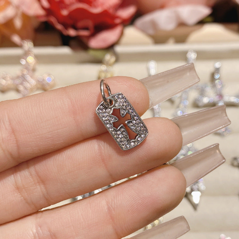 Full Diamond Cross Hip Hop Real Necklaces