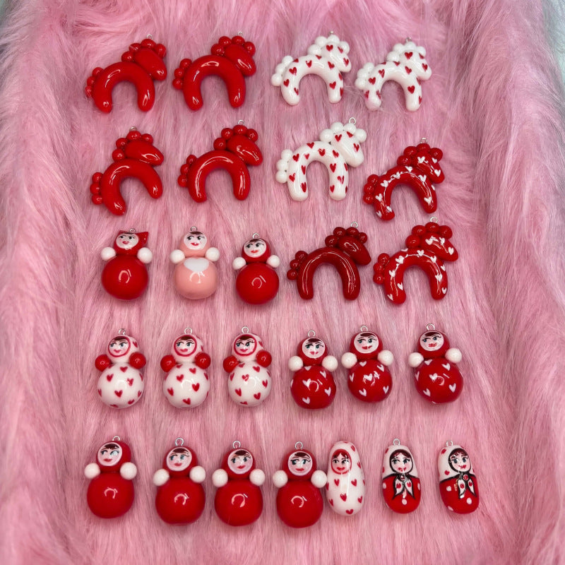 Little Doll Festive Cute Smiley Face Pendant