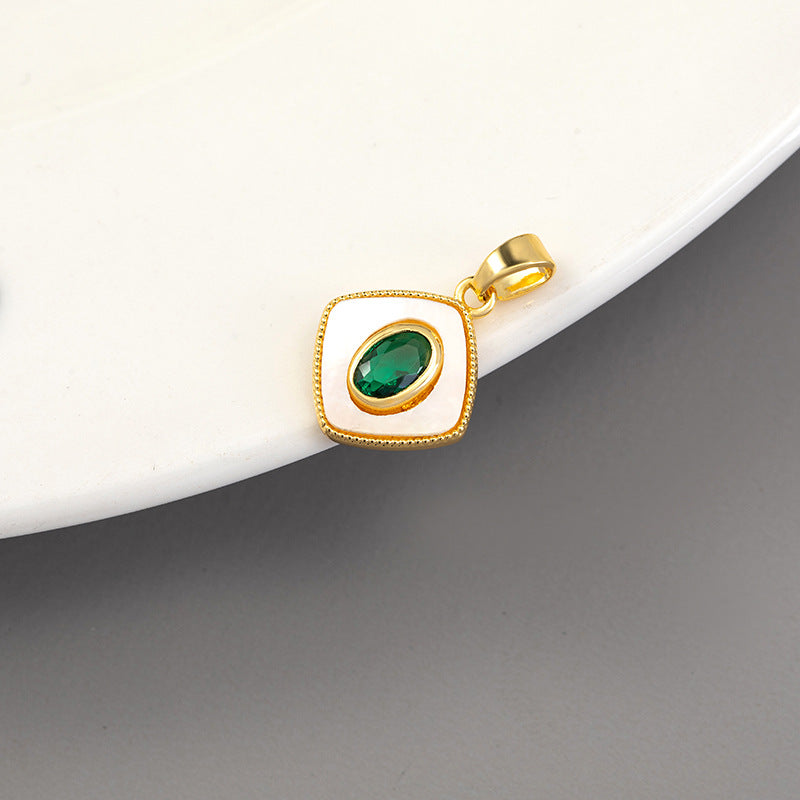 Universal Bow Single Gilded Shell Handmade Pendant