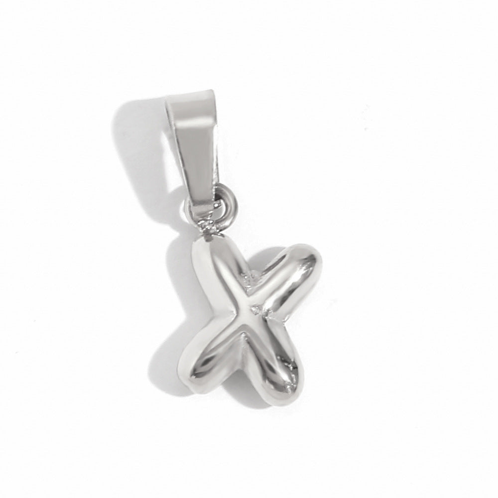 Bubble English Stainless Steel Gold Plated Pendant