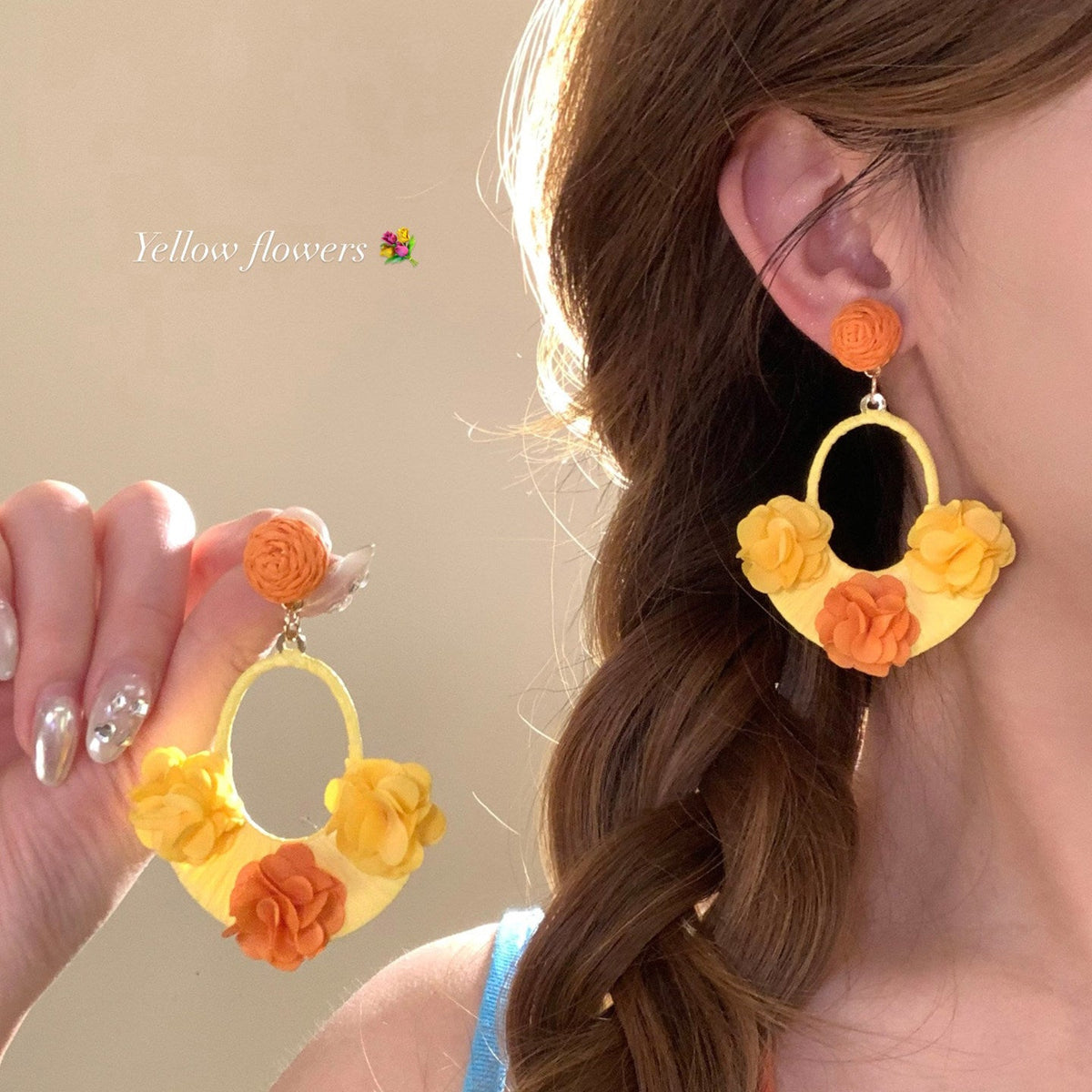 Women's Fairy Beautiful Flowers For Seaside Vacation Style Rings