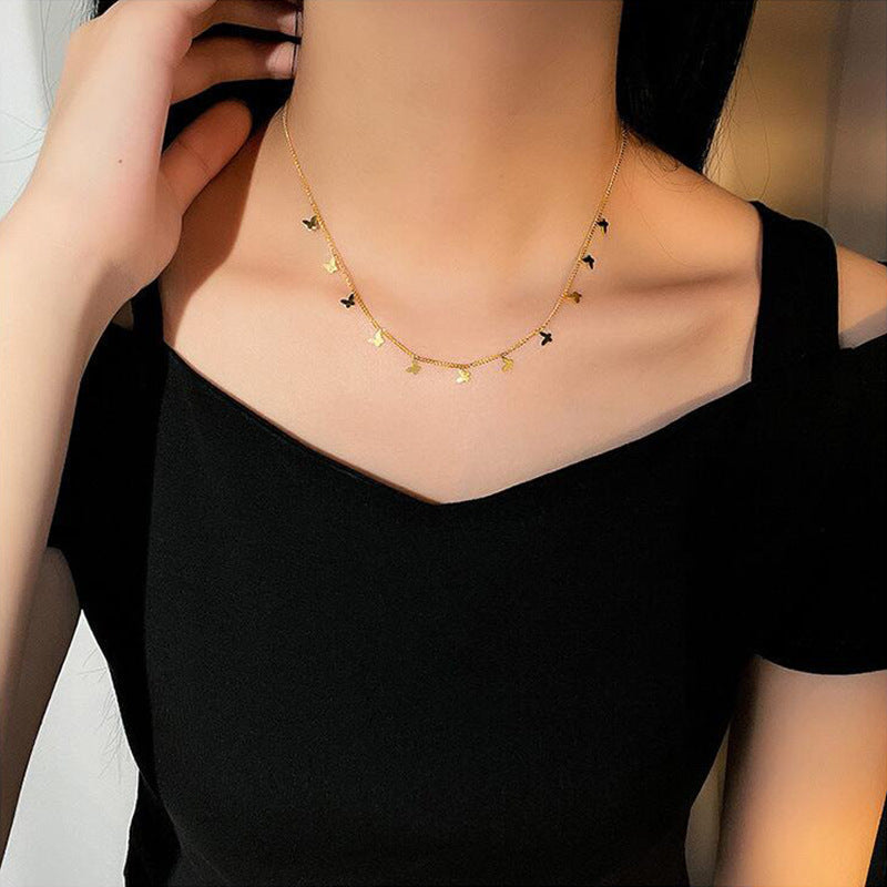 Design Clavicle Chain Trendy Summer Titanium Steel No Fading Light Necklace