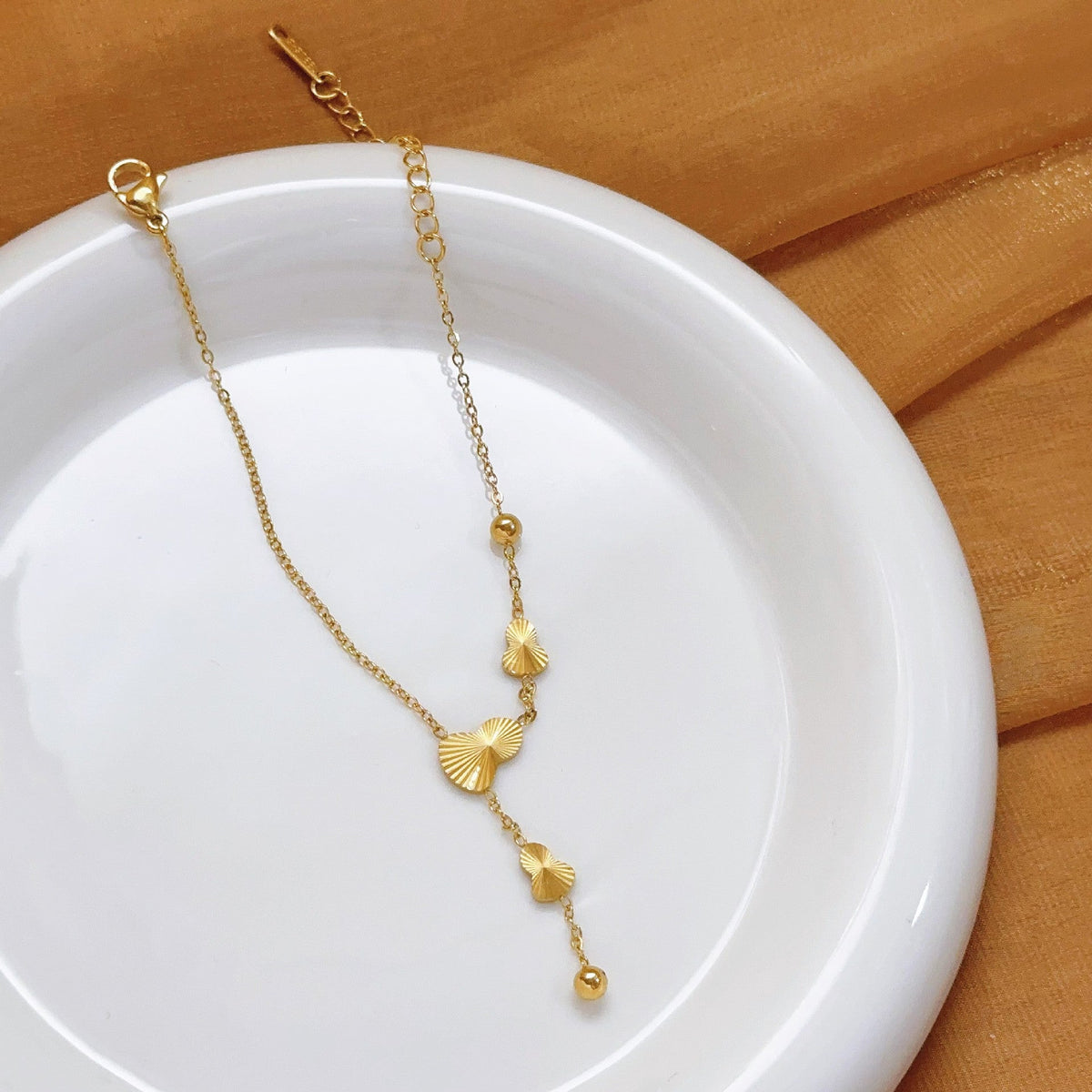 Women's Gold Tassel For Fashion Chinese Gourd Necklace