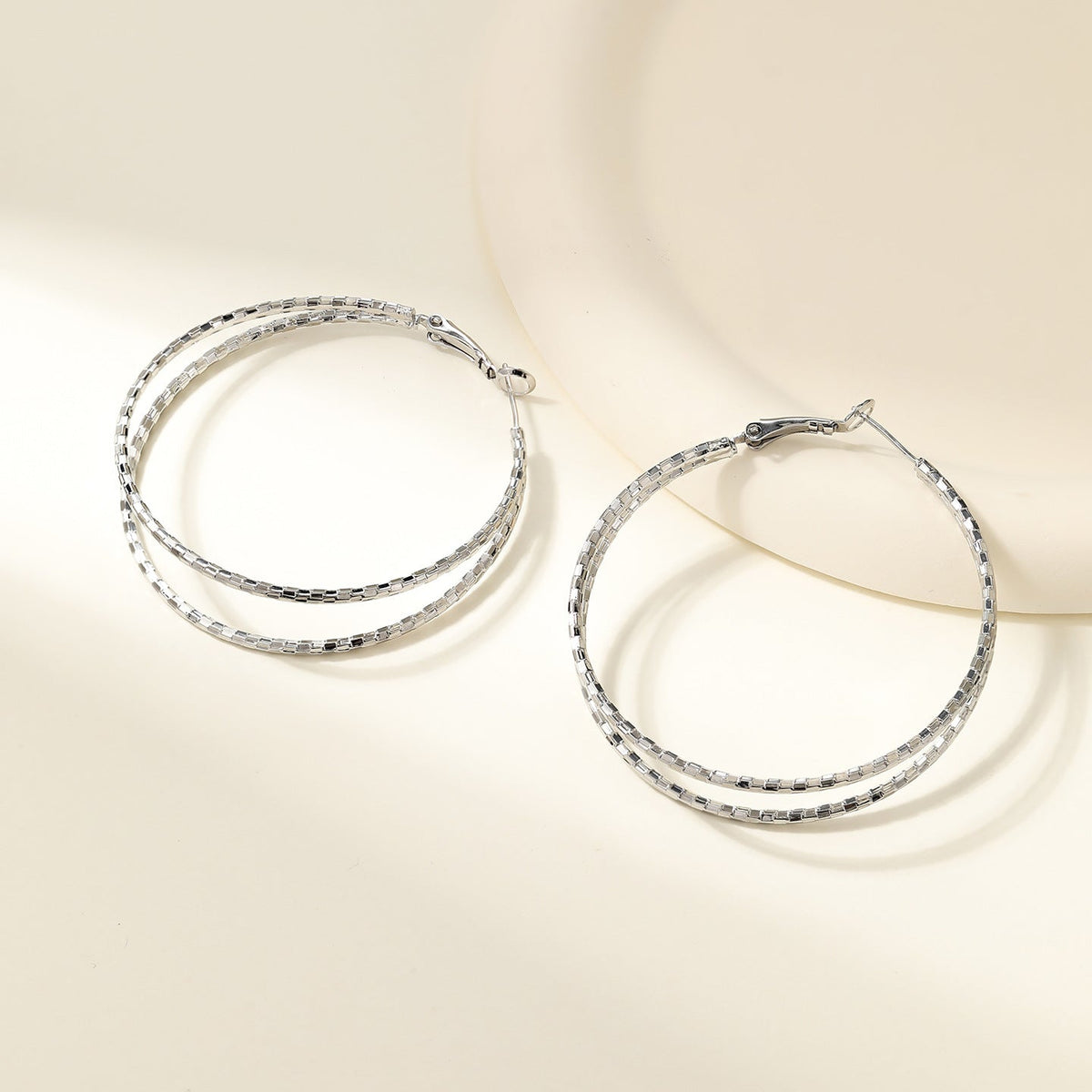 Women's Of Sier Big Hoop Light Luxury High-grade Ear Earrings
