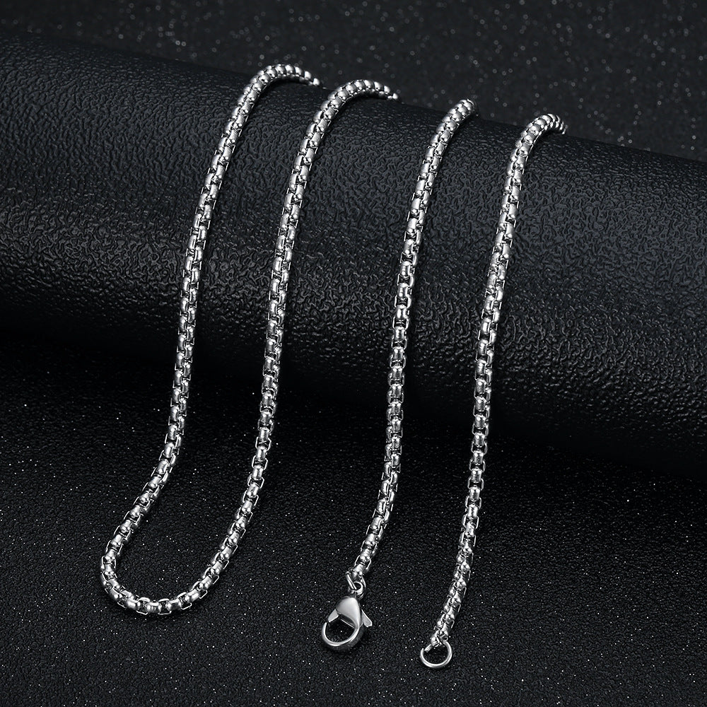 Titanium Steel Gold-plated Diamond Eye Of Pendants