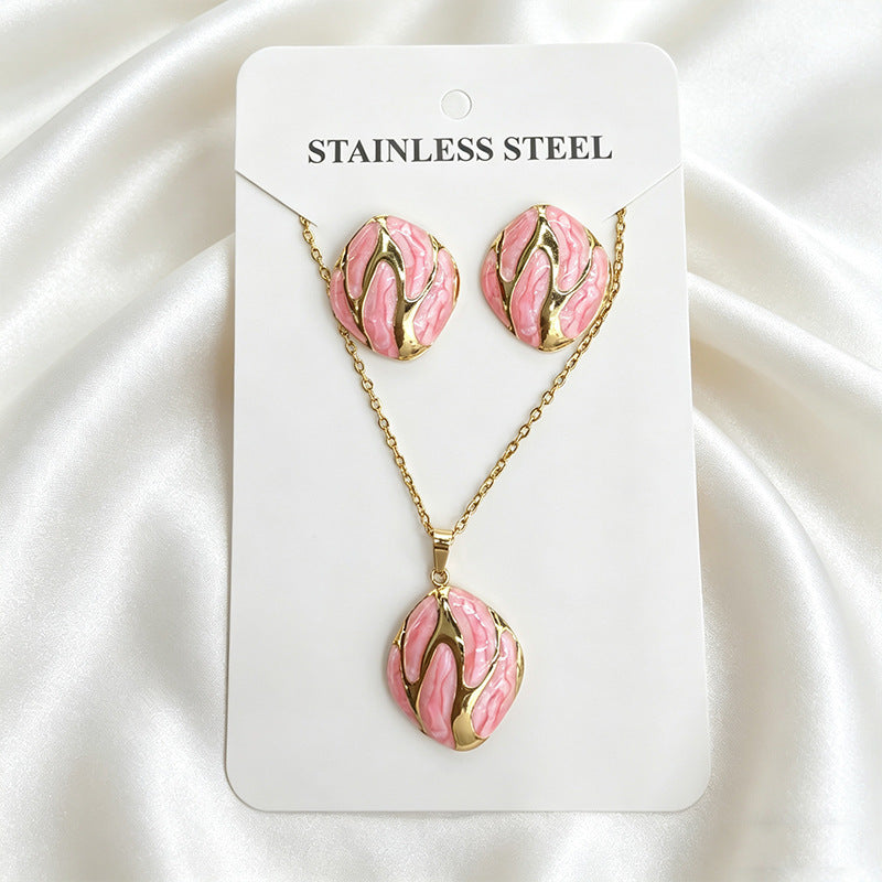 Stainless Steel Enamel Titanium Fashion Personality Necklaces