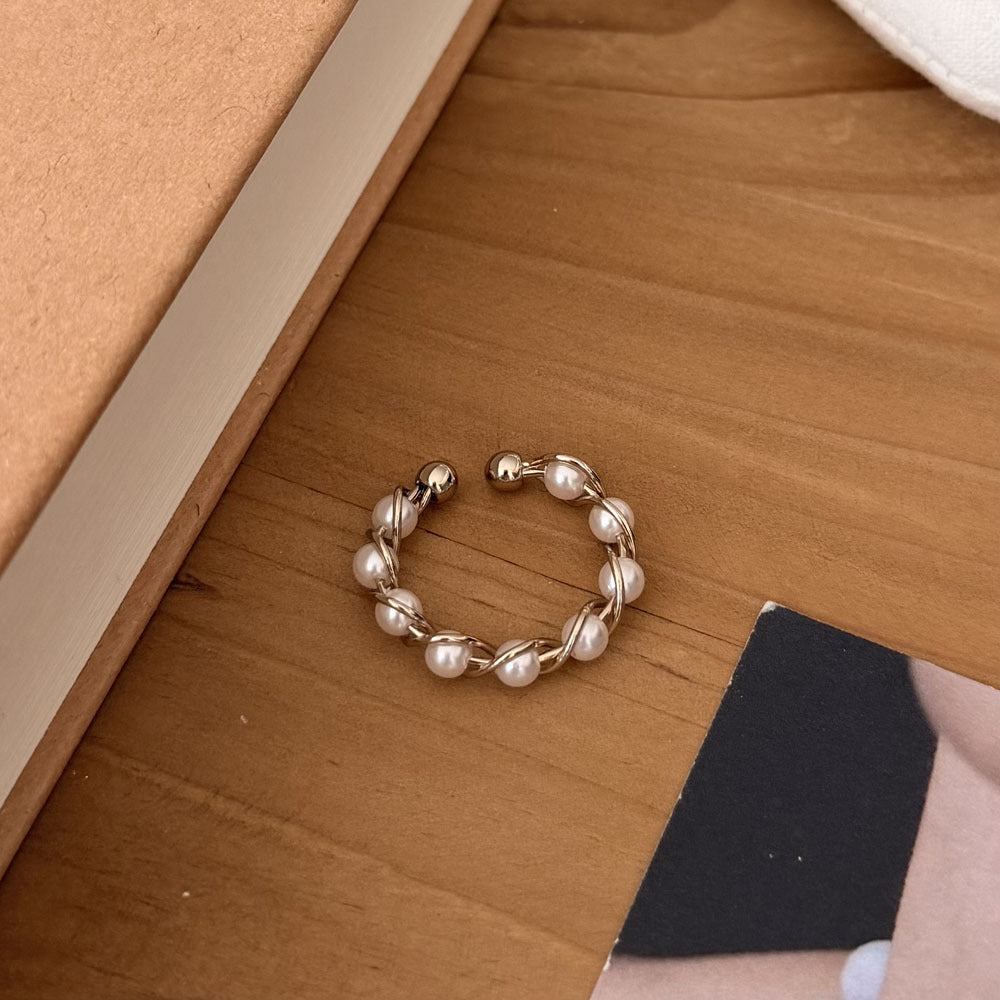 Special Interest Light Luxury Hollow Zircon Index Finger Female French Rings
