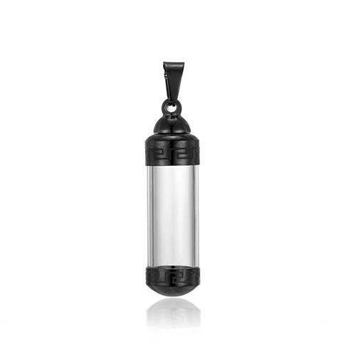 Steel Can Open Transparent Perfume Box Popular Cinerary Casket Close Pendant