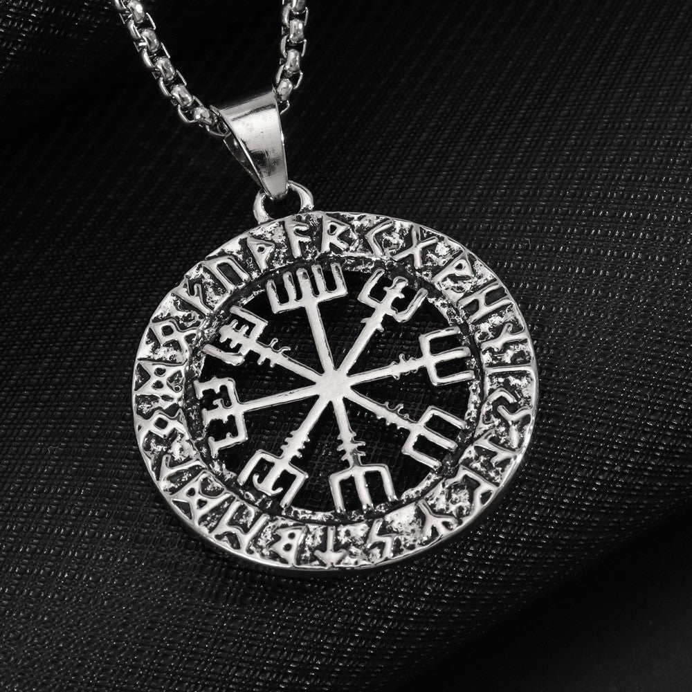 Vikings Pirate Logo Hollow Round With Necklaces