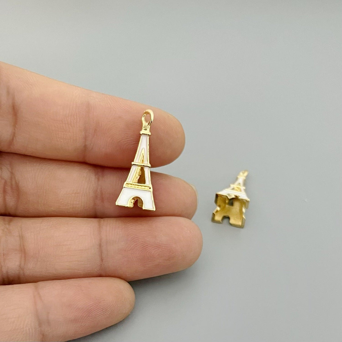 Alloy Iron Tower Dripping Handmade Material Earrings