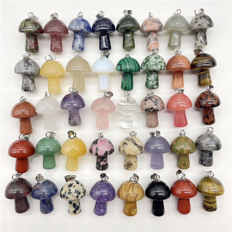 Fashion Natural Crystal Stone Mini Small Pendant