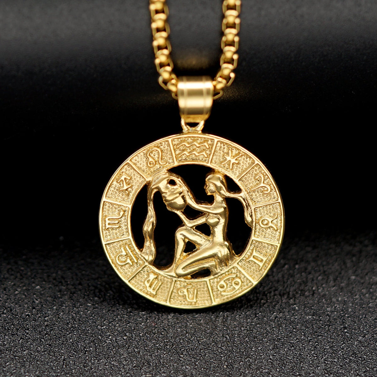 Trendy Retro Hollow Twee Constellation Personalized Pendant